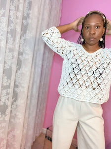 Vintage crochet sweater patterns sale